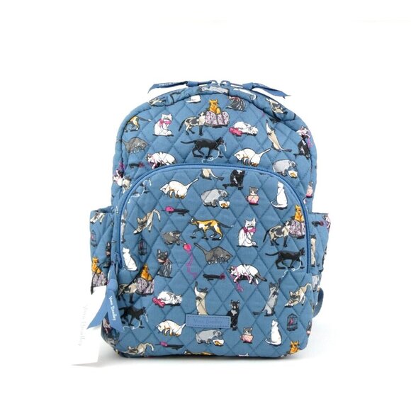 Vera Bradley Cat's Meow Essential Compact Backpack NWT - Picture 1 of 8